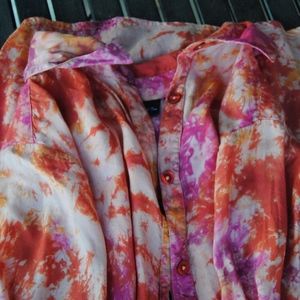 Vintage Tie-Dye Button Down shirt